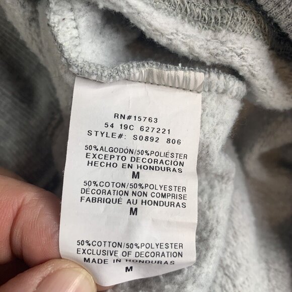 Champion Gray Half-Zip Hoodie With Kangaroo Pocket & Logo Embroidery - Picture 10 of 11